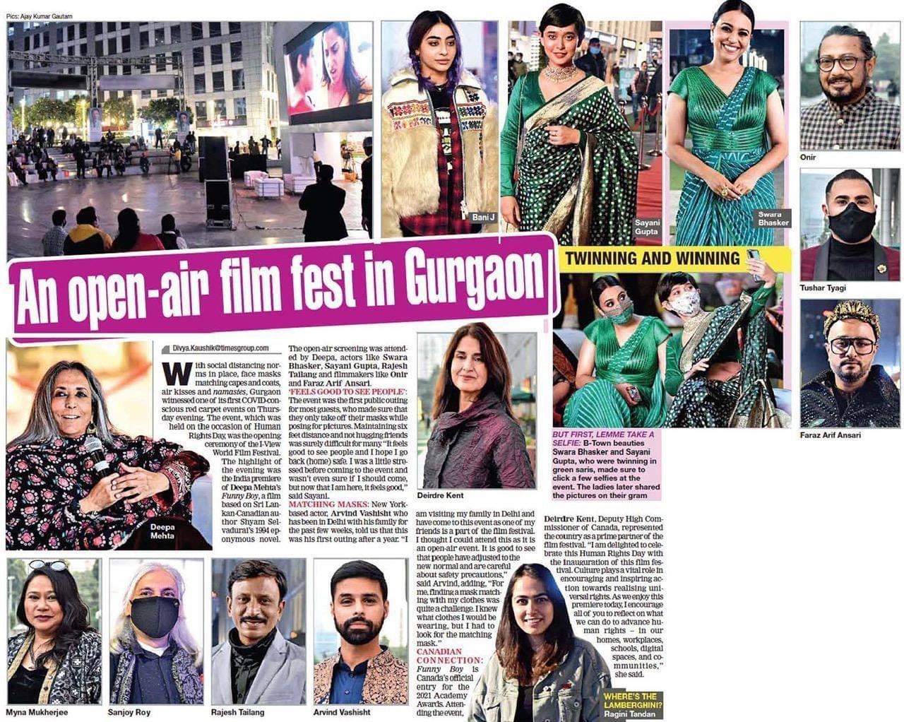 An open-air film fest in Gurgaon